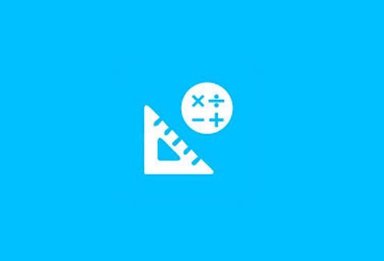 Blue background with protractor and math symbols, representing essential tools for SAT math practice and preparation.