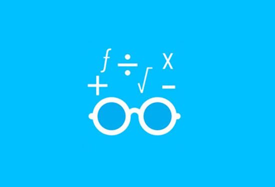 Blue background with white math symbols, representing comprehensive SAT math practice and study resources.